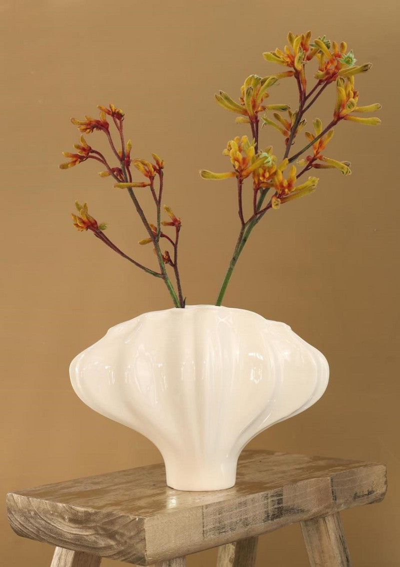Vase Ayla 27cm x 12cm h 19cm creme