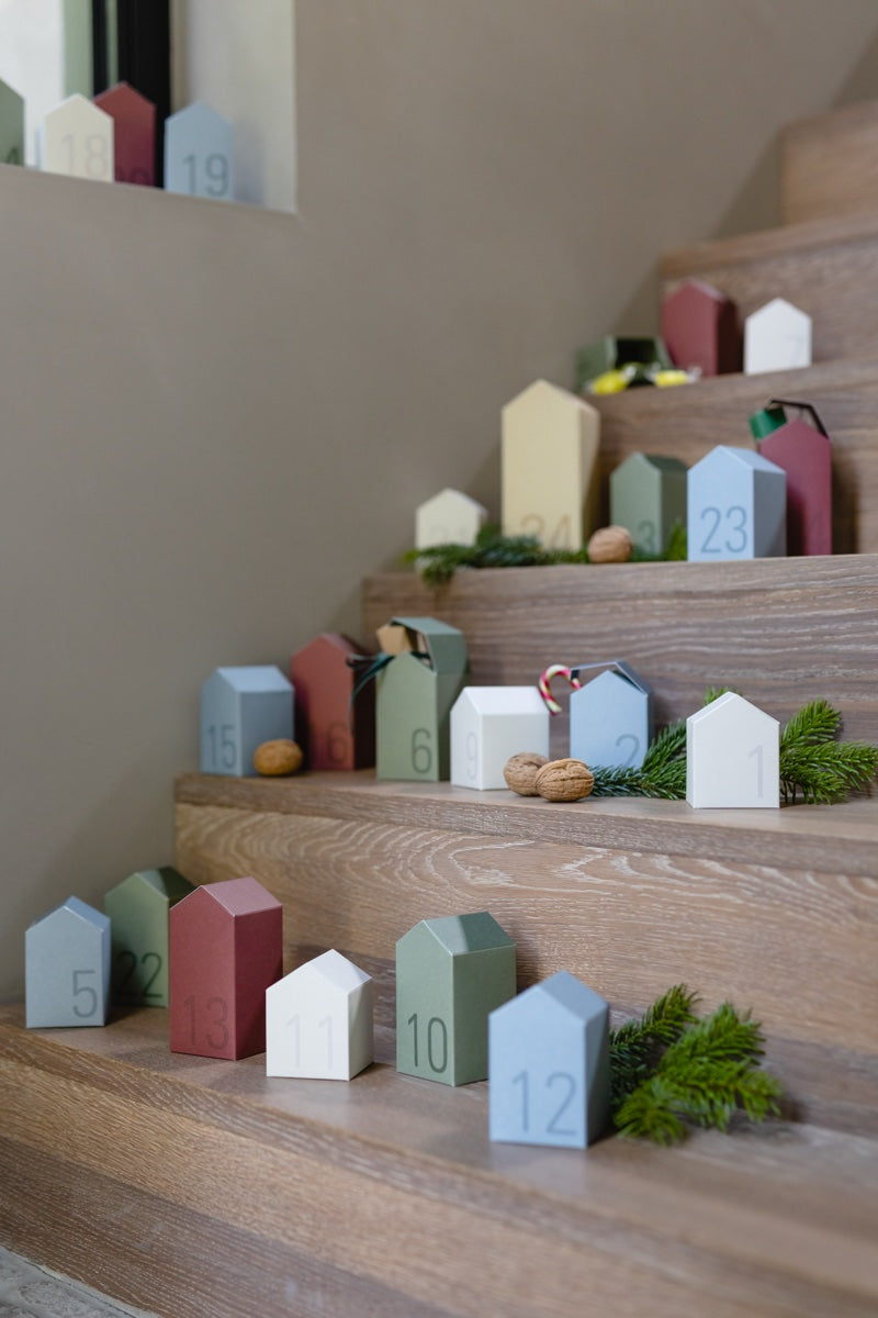 Advent calendar village