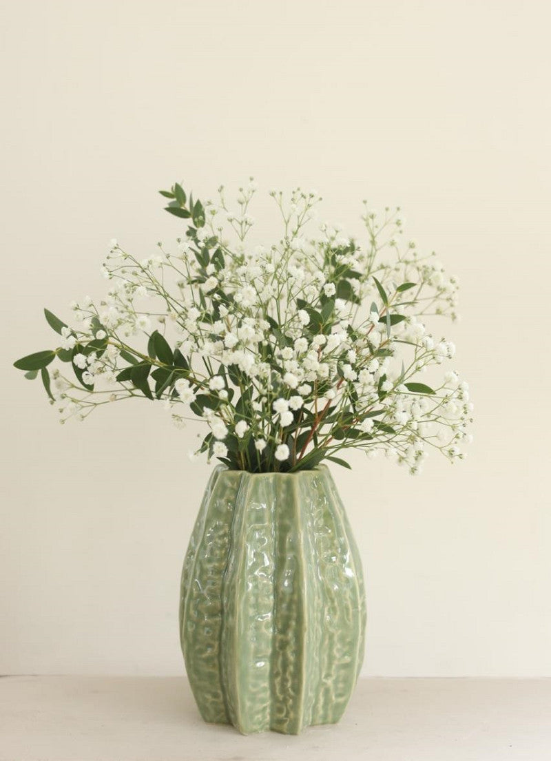 Carambola Vase Ø11,5 x h.15 cm 2 ass green