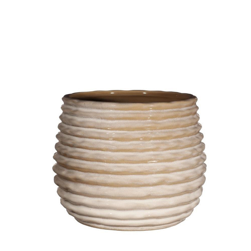 Rise pot Ø15.5 h.13 cm cream
