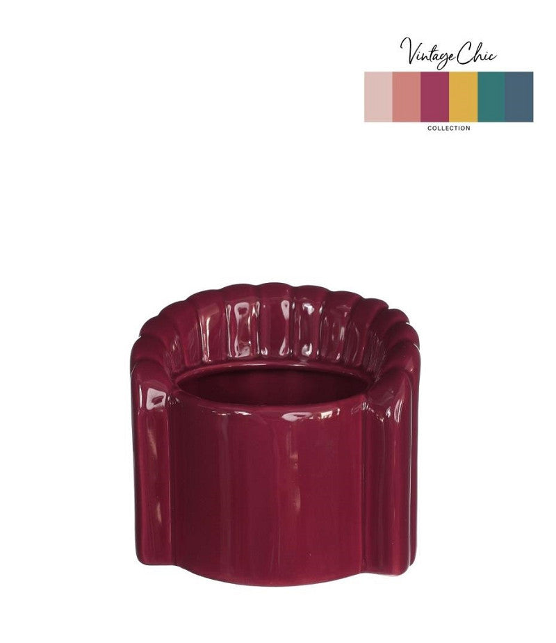 Pouff chair Ø8,4 h.9 l.9,5 cm cherry