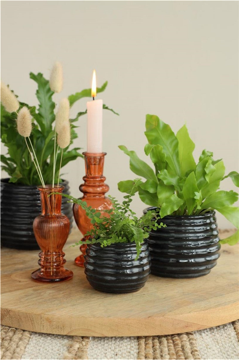Ideas 4 Seasons Rise pot Ø15.5 h.13 cm black anthracite