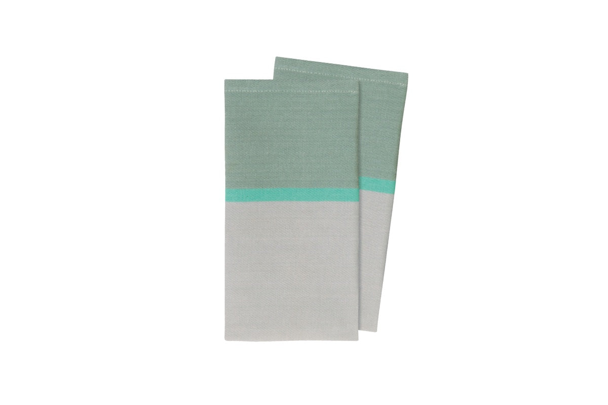 *SALE* Cotton napkins 'Mint', set of 2 — Remember
