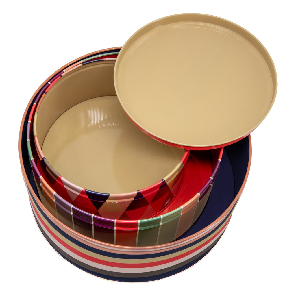 Set of Tin Boxes 'Klara', set of 3