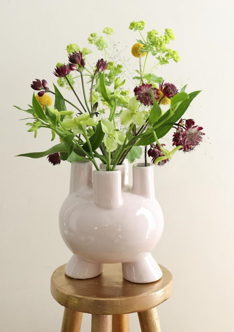 Tulip vase Strollz Ø13 h.15 cm soft pink