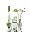Venice vase candle h.11,3 Ø5 grey 2 ass.