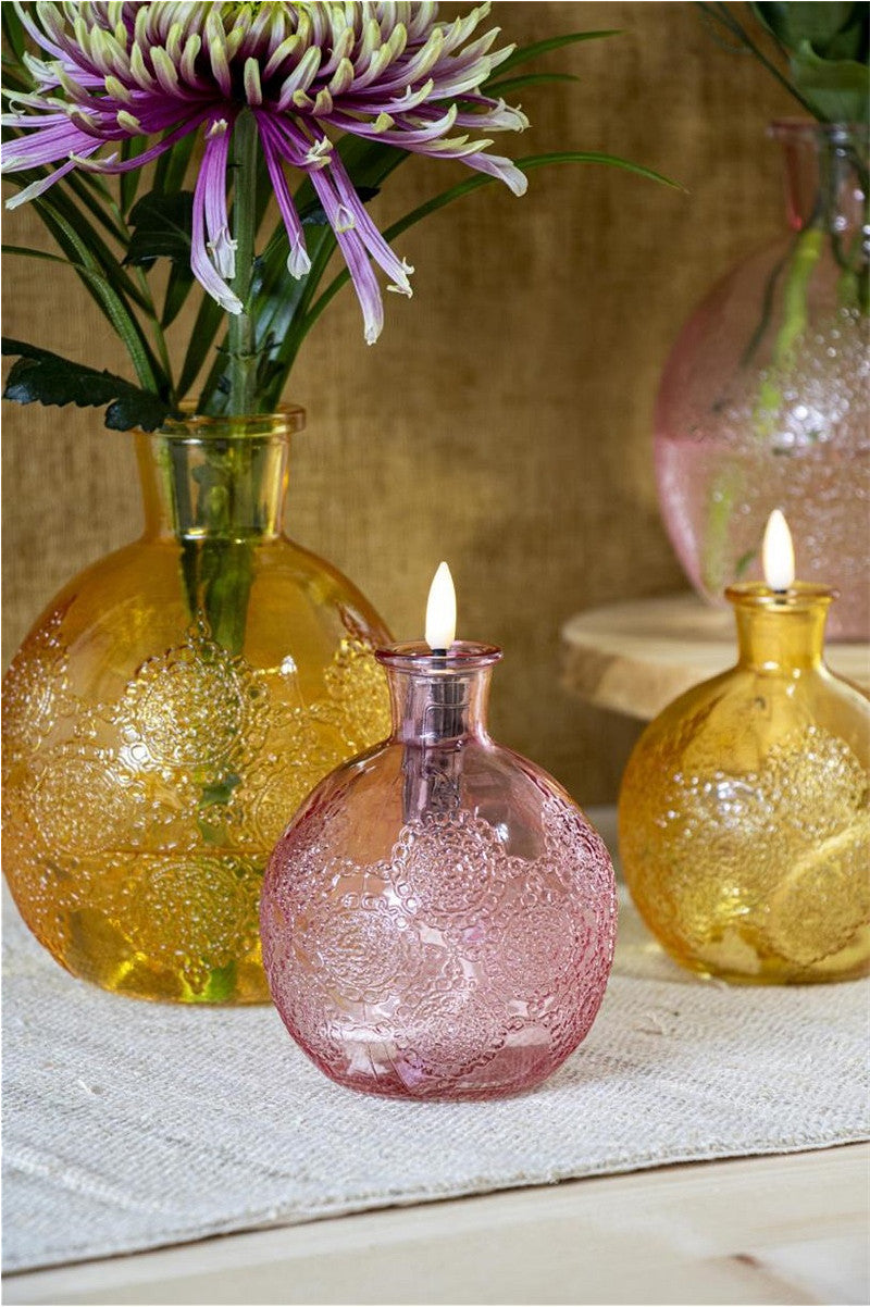 Bologna bottle h.17 Ø13 cm ocre