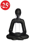 Embrace pot with tube l.11,5 w.7,3 h.15,2 cm black