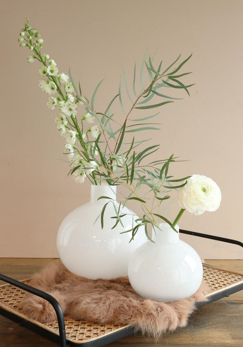 Vase Rose Ø13xh.13cm white