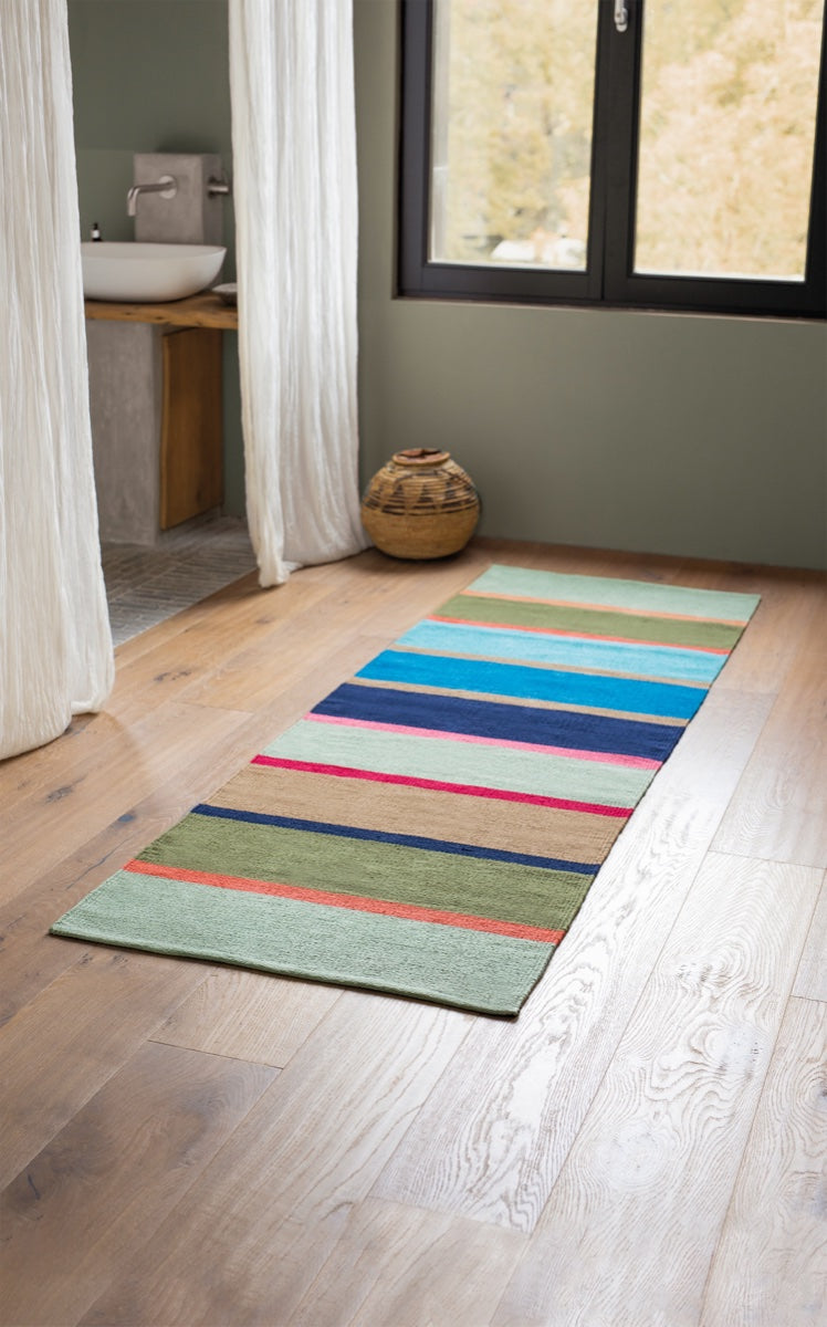 Cotton rug 'Costa', long