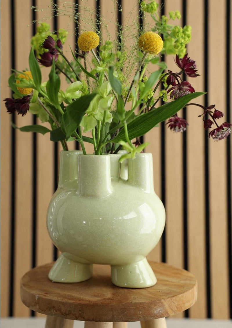 Tulip Vase Strollz Ø13 h.15 cm soft green