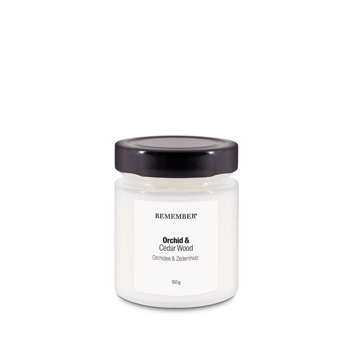 *SALE* Scented candle 'Orchid & Cedar Wood' — Remember