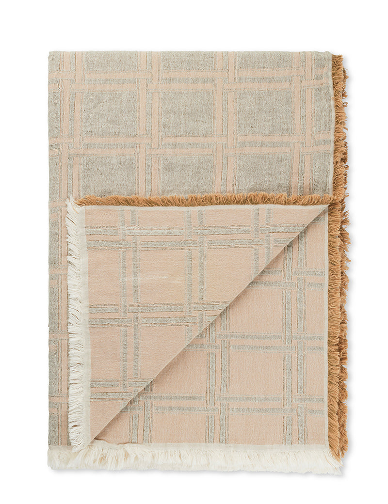 Dahlia Throw Bottle Green