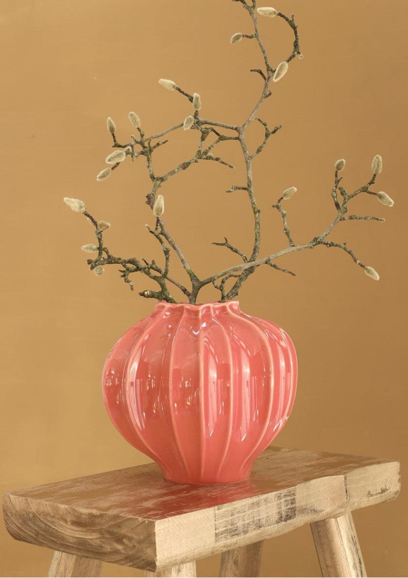 Vase Liva Ø20 h.20 cm terra