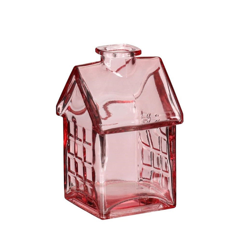 Glass home light pink l.7 w.7 h.7 cm