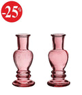 Venice vase candle h.11,3 Ø5 light pink 2 ass.