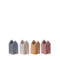 Flowervase houses Amsterdam small l.3 w.3 h.6cm 4 ass. color