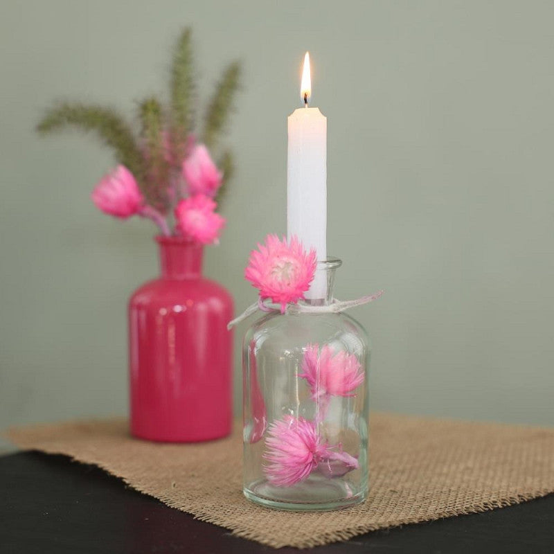 Ideas 4 Seasons Taper candle h.11 cm white set 7