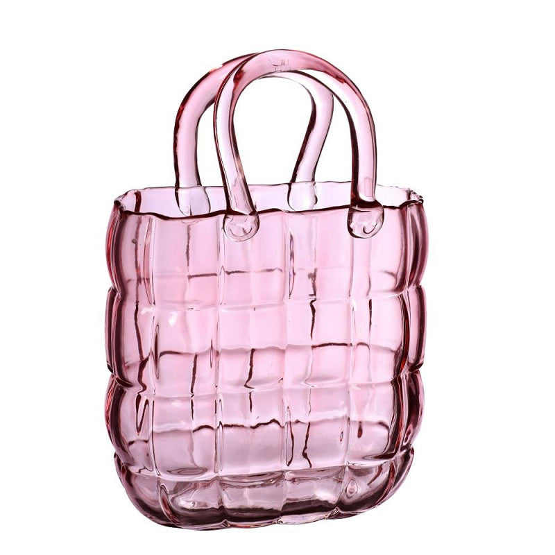 Handbag vase Marais L.19 x W.11 x H.28 cm pink