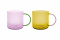 Glass mugs 'Fred' rose-yellow, set of 2 — Remember