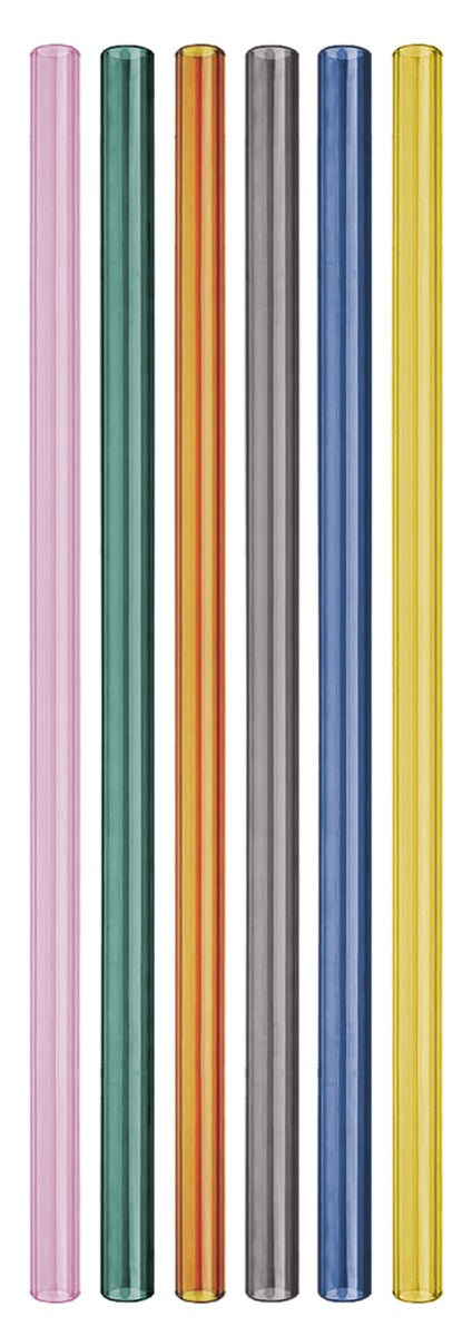 *SALE* Glass straws, set of 6 — Remember