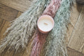 SALE My Flame Lifestyle Scented soy candle in glass jar with wood wick Pink Sisters at heart partners in crime — My Flame