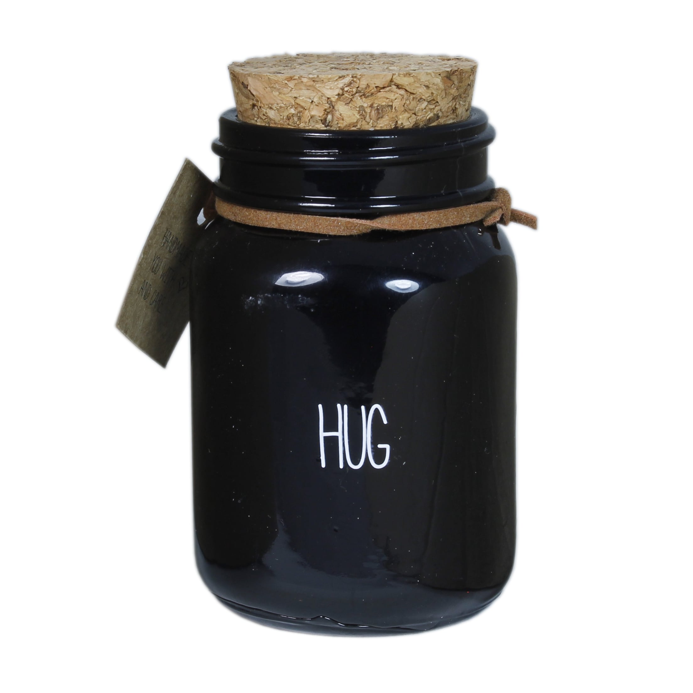 SALE My Flame Lifestyle Scented soy candle in glass jar Hug Black — My Flame