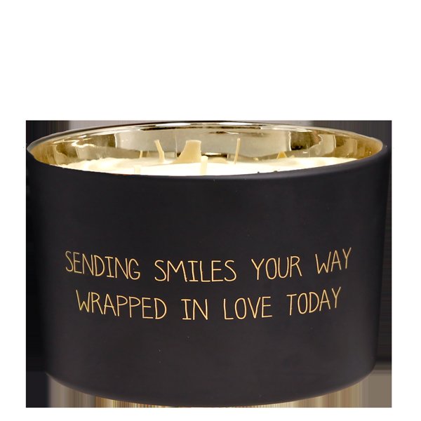 SALE My Flame Lifestyle Scented soy candle in glass jar Make a wish… Matt Black — My Flame