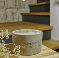 SALE My Flame Lifestyle Scented soy candle in glass jar Matt Sand Friendship is the wine of life — My Flame