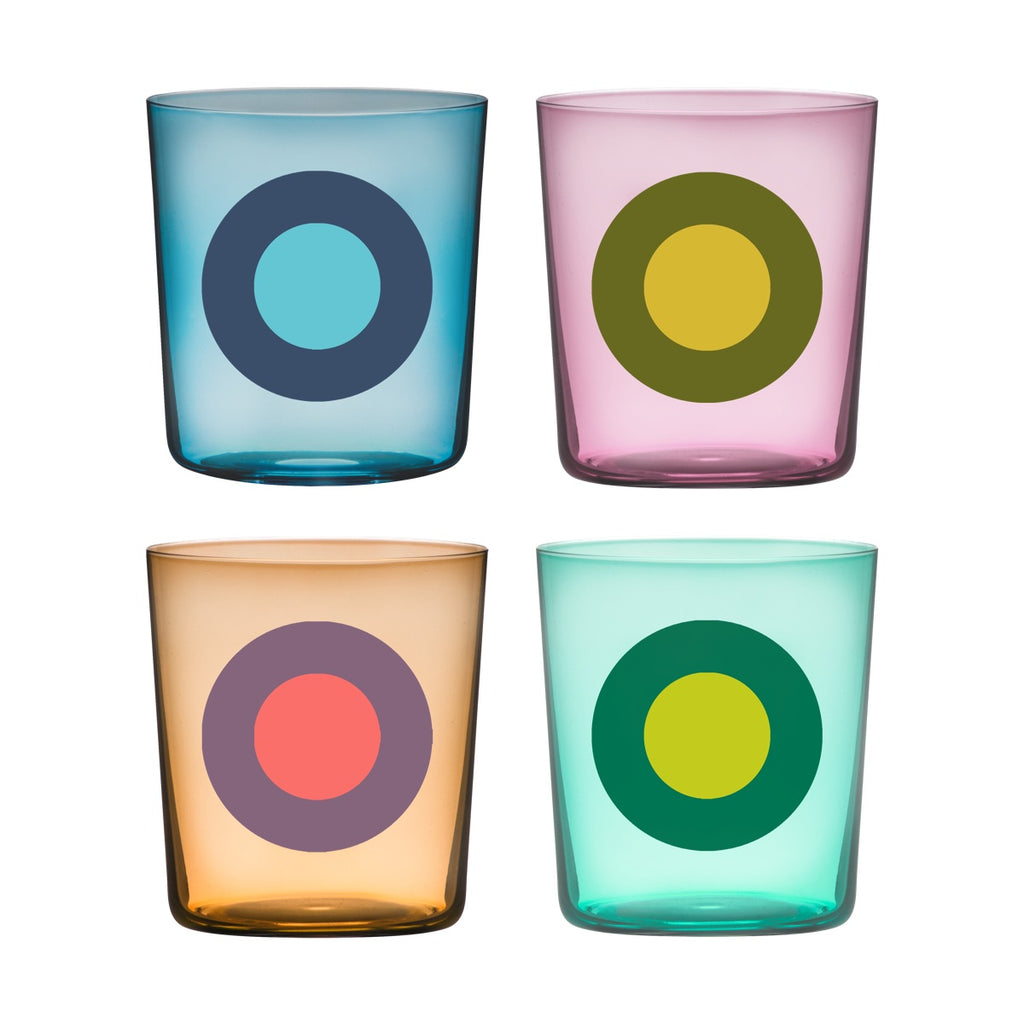 *SALE* Drinking glasses Dots, set of 4 No. 2 — Remember