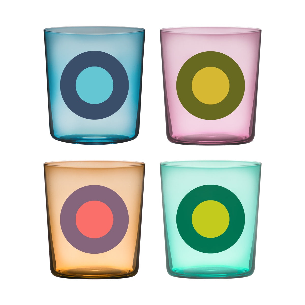 *SALE* Drinking glasses Dots, set of 4 No. 2 — Remember
