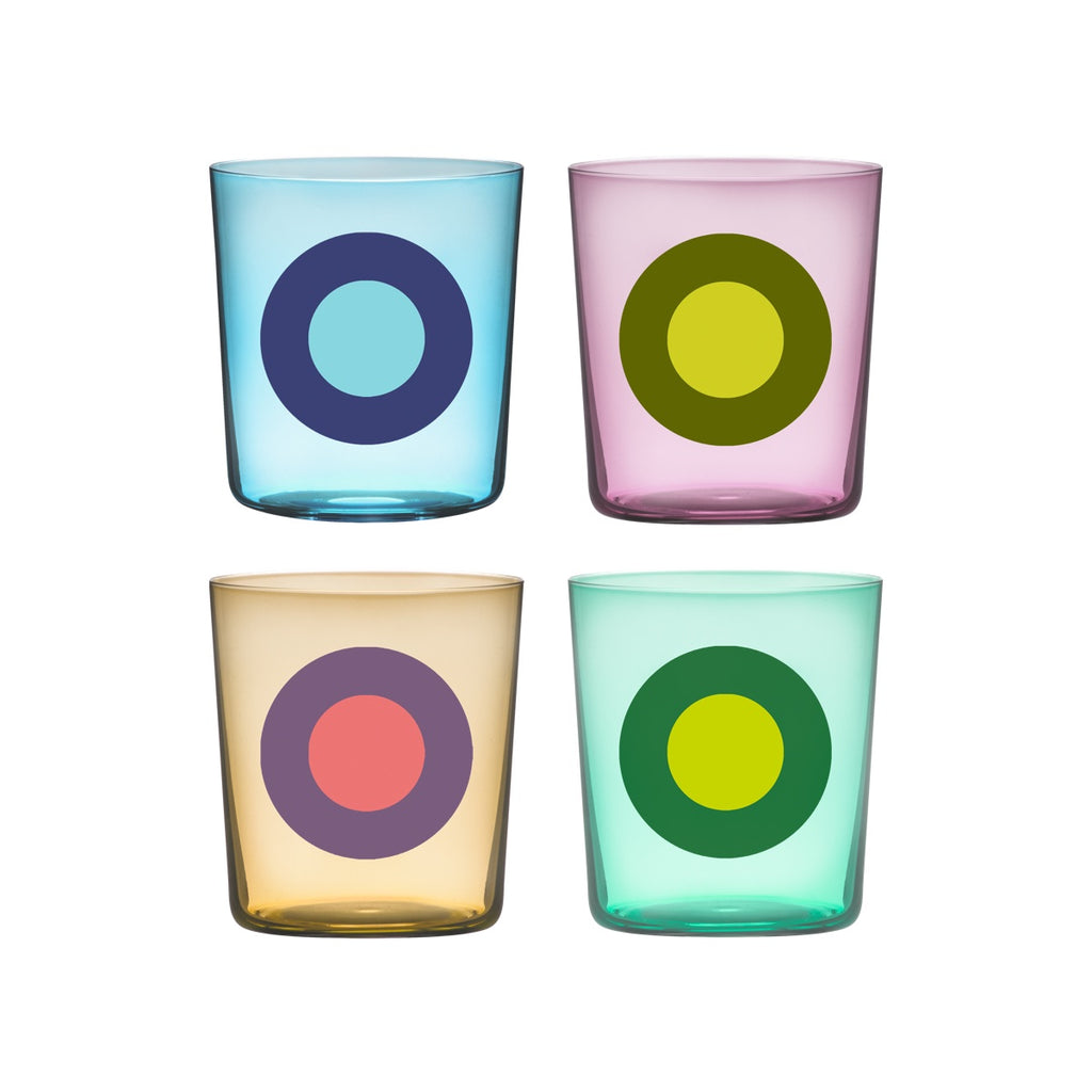 Drinking glasses Dots, set of 4 No. 2