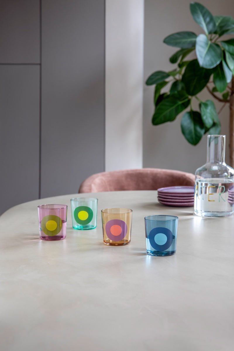 Drinking glasses Dots, set of 4 No. 2
