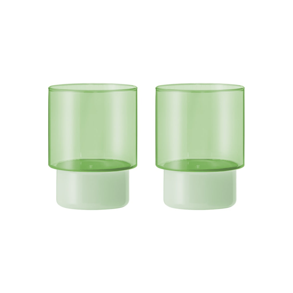 Drinking glasses Jill green, set of 2 — Remember