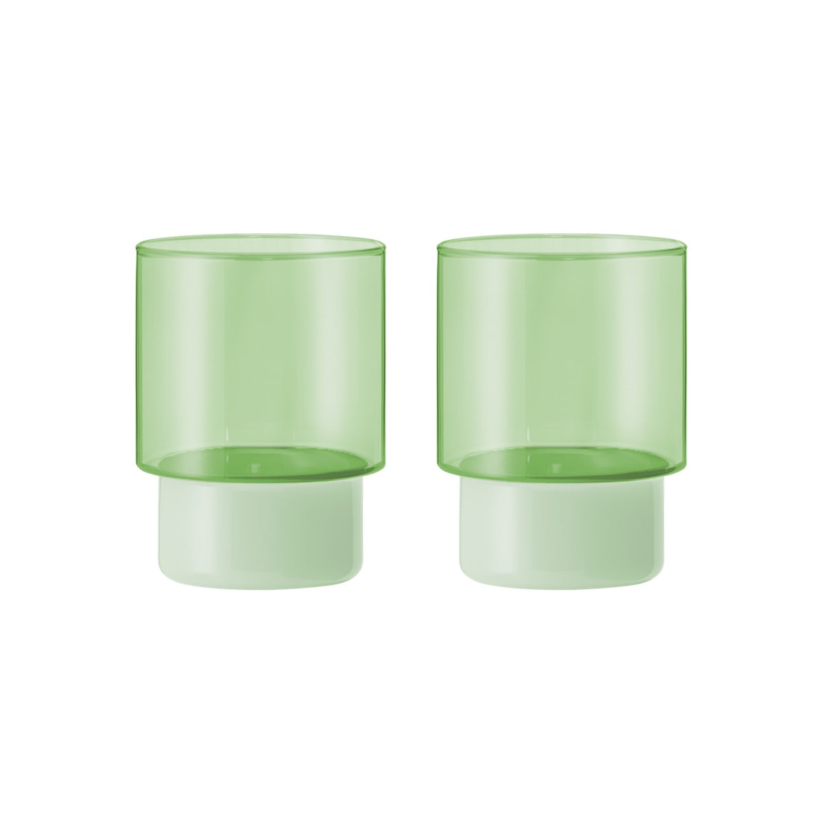 Drinking glasses Jill green, set of 2 — Remember