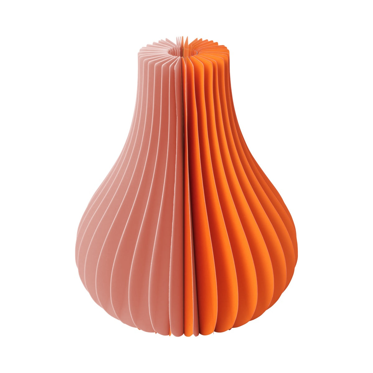 Paper vase 'Yuki' orange — Remember