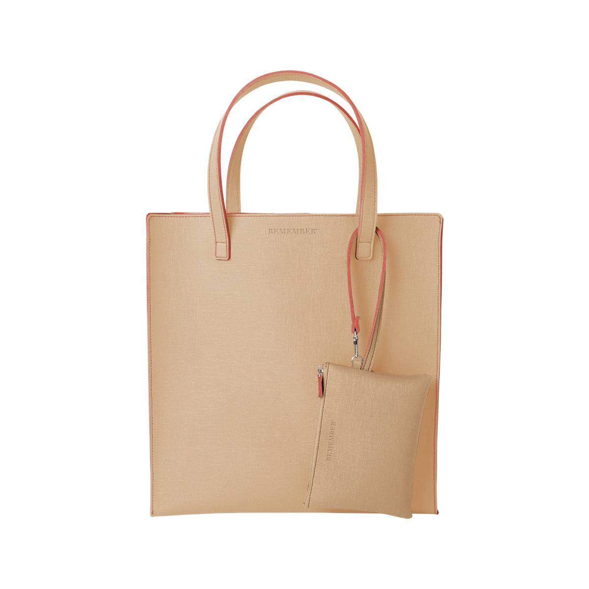 Shopper with pouch 'Terracotta'