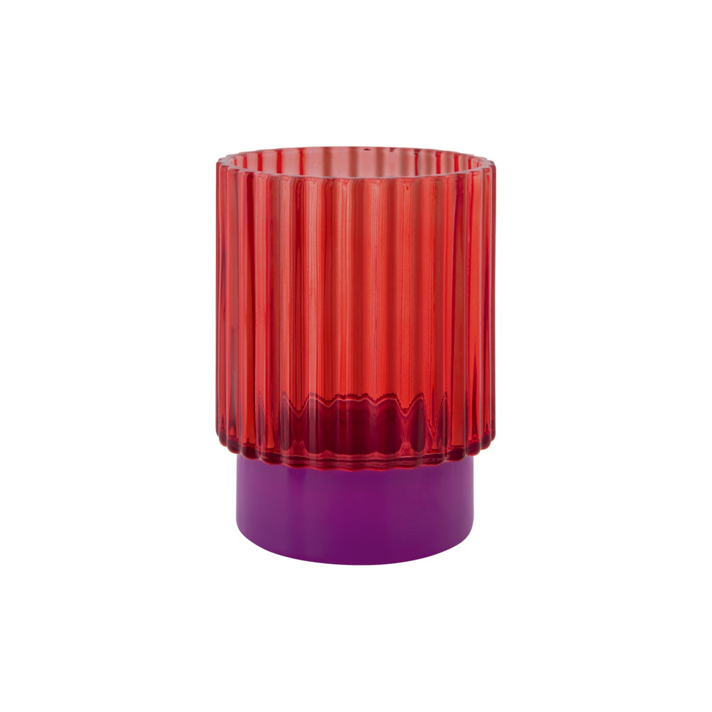 Tealight glass Lumi red — Remember