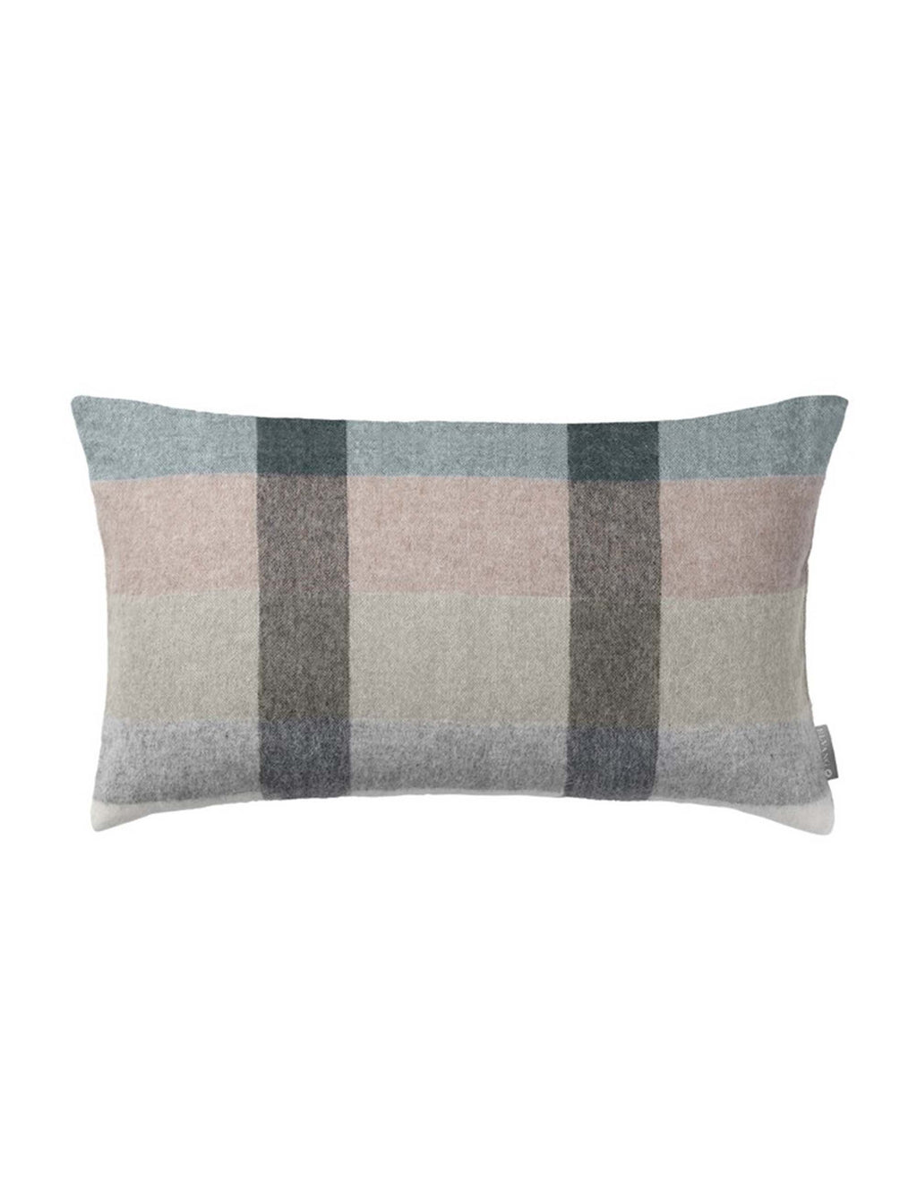 Intersection cushion 30x50cm Ocean blue/white/grey