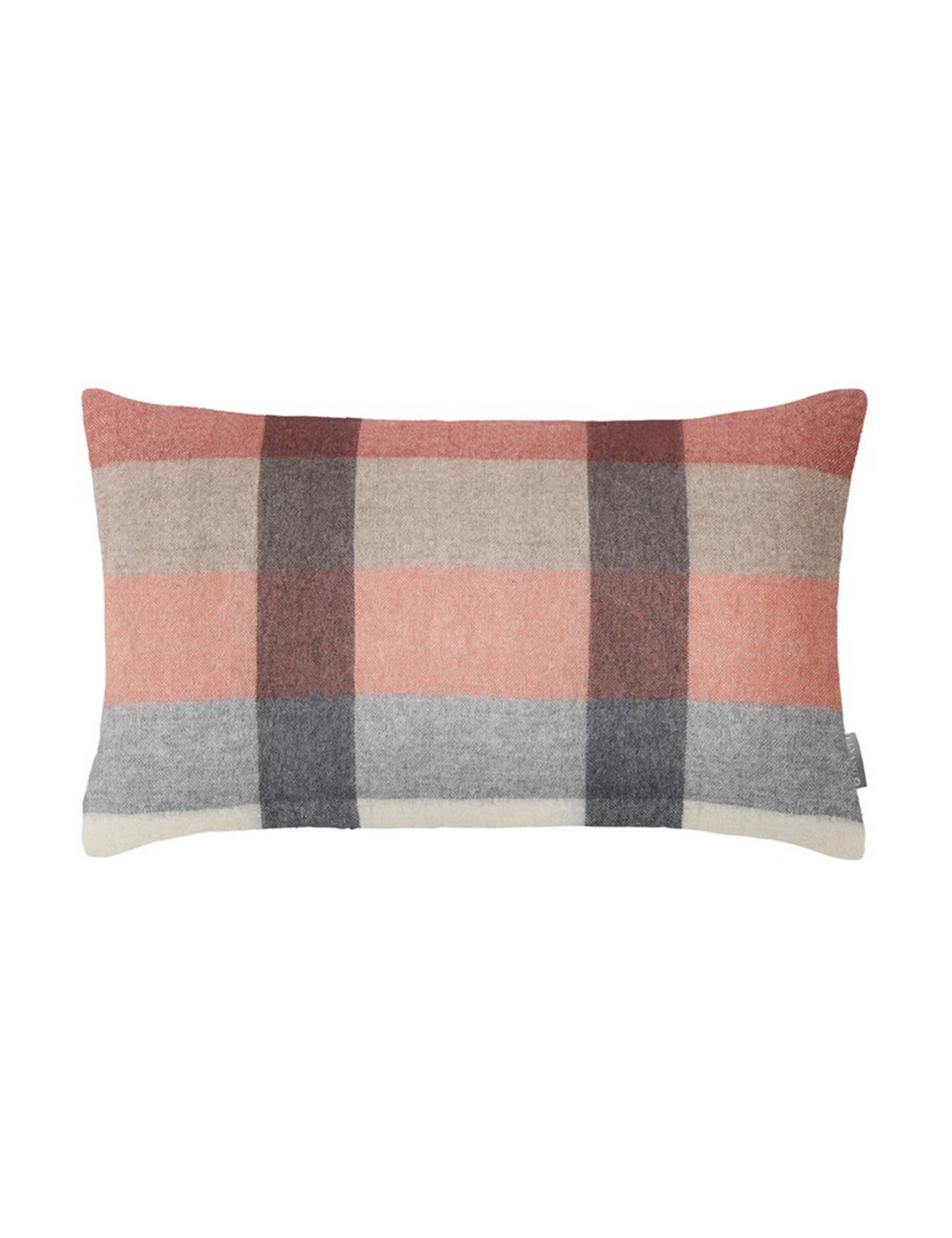 Intersection cushion 30x50cm Camel/white/grey