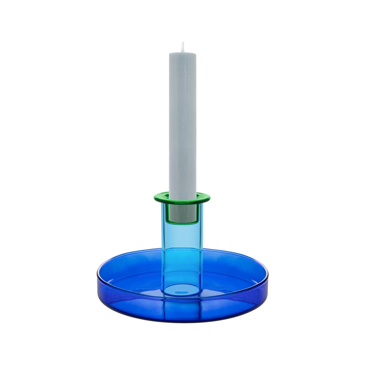 Candle holder 'Lucy' blue
