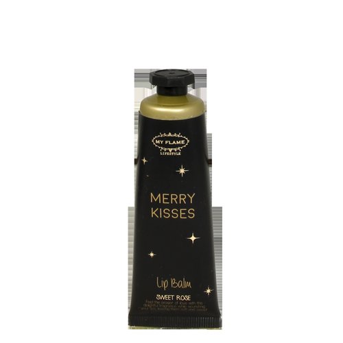SALE My Flame Lifestyle Lip balm Xmas Black/gold Merry kisses Sweet Rose — My Flame