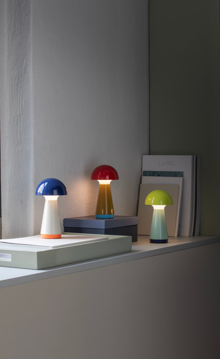 Table lamp 'Bobbi' yellow