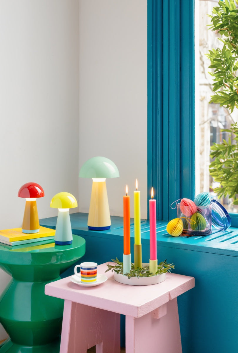 Table lamp 'Bobbi' yellow