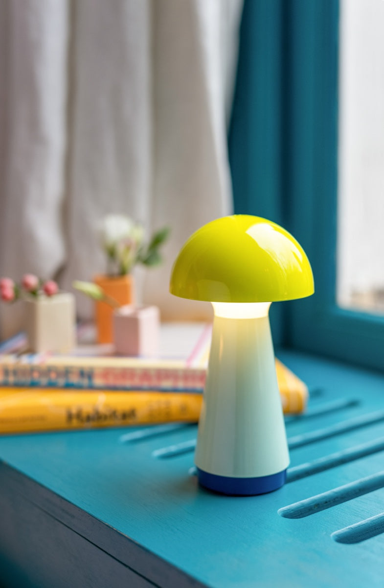 Table lamp 'Bobbi' yellow