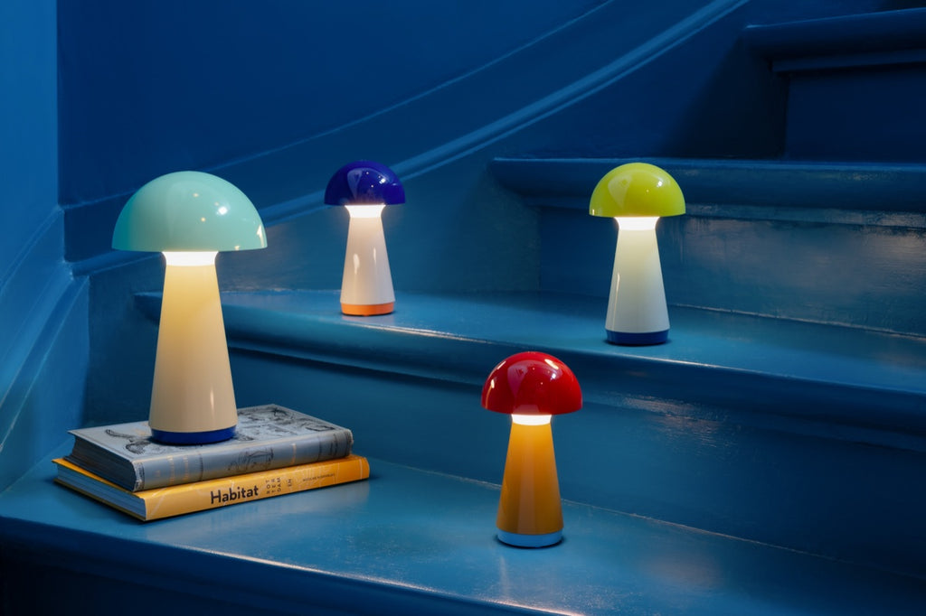 Table lamp 'Bobbi' yellow