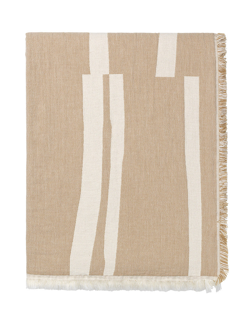 Lyme Grass throw Rusty red