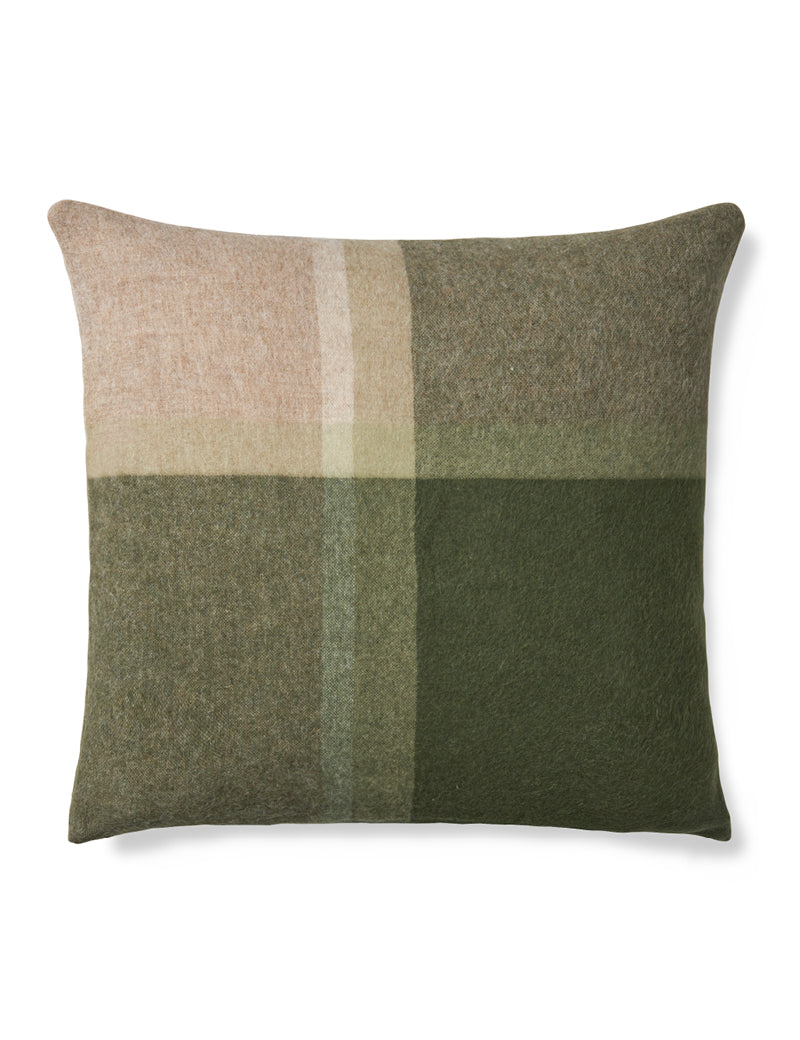 Manhattan cushion 50x50cm Yellow ocher/smoked glass