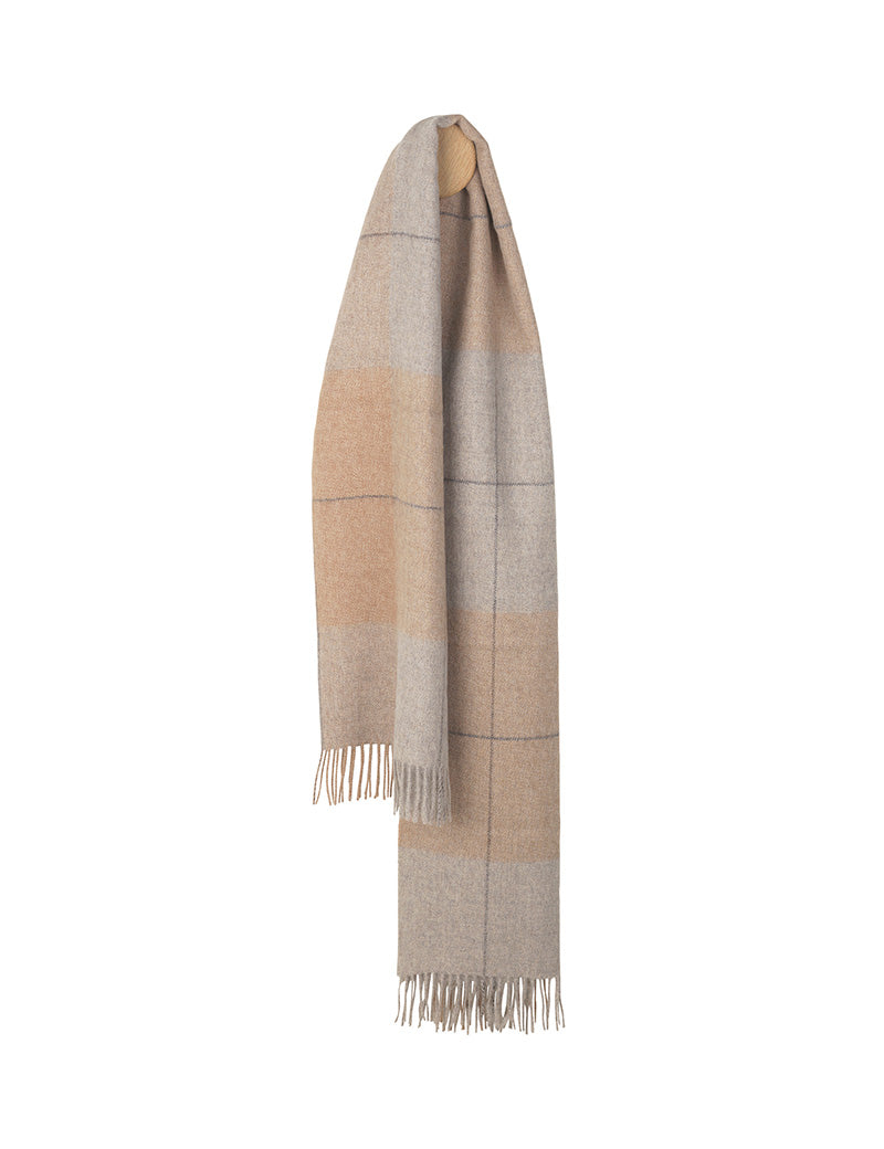 Praque scarf Beige/dark grey