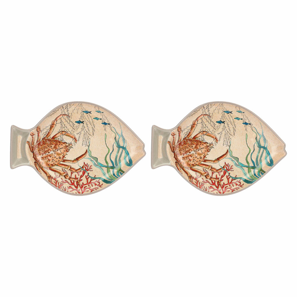 Sea Life Set 2 Piatti Pesce 33X23 Cm